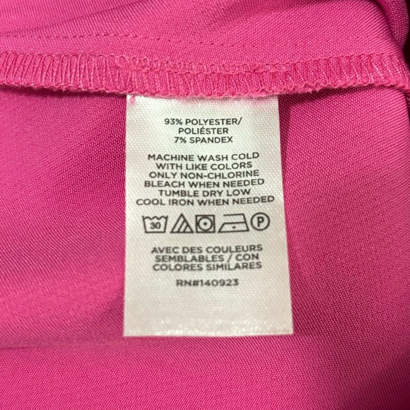 NWOT Loft High Rise Straight Pants Size‎ 10 Pink Barbie - Picture 7 of 8